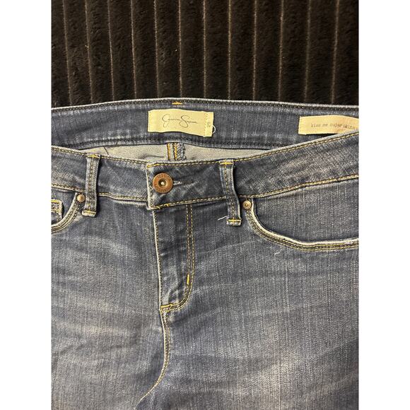 Jessica Simpson Kiss Me Super Skinny Jeans Dark Wash Size 15W (29x30) - Picture 3 of 3